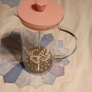 Dolly Parton Butterfly Design Pink French Press